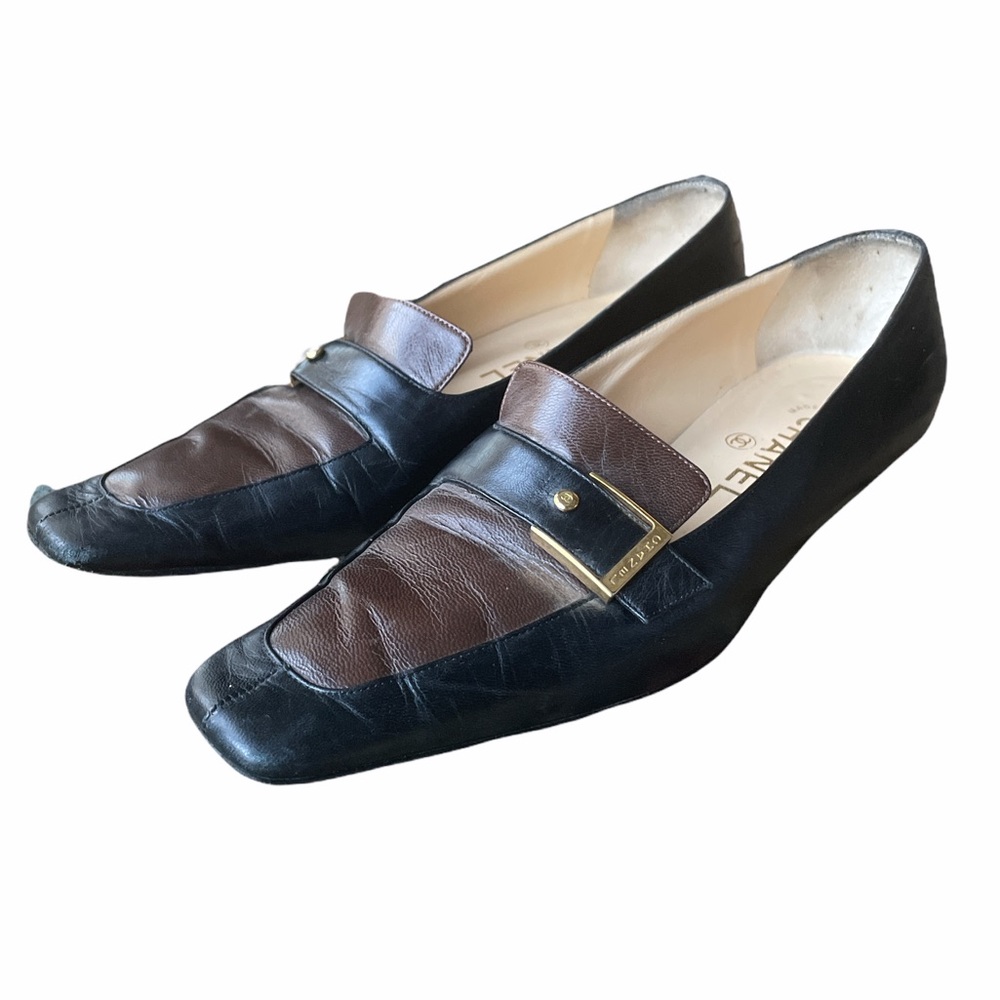 CHANEL Leather Loafers